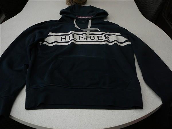 Mooie trui met kap Hilfigher S, Blauw, Hilfigher, Ophalen of Verzenden, Maat 36 (S)
