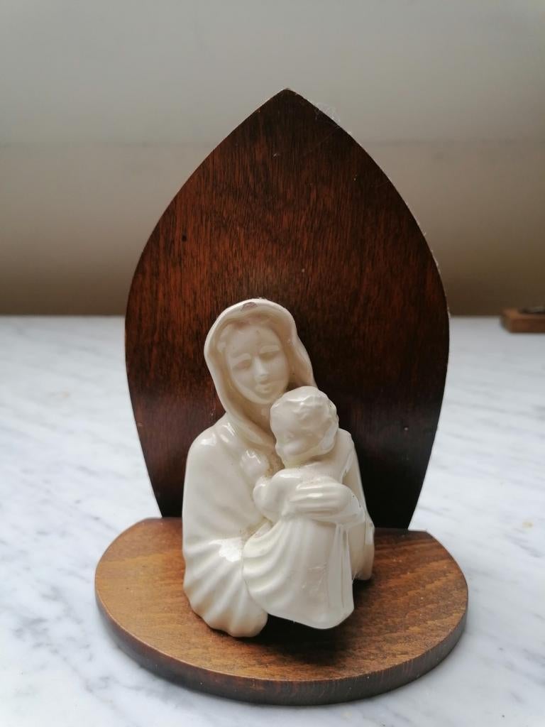 Statue en porcelaine Saint-Clément — Marie et l'enfant, Collections, Enlèvement, Utilisé, Image