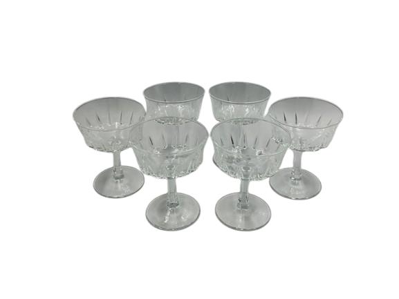 Coupes à champagne Luminarc (cristal taillé)