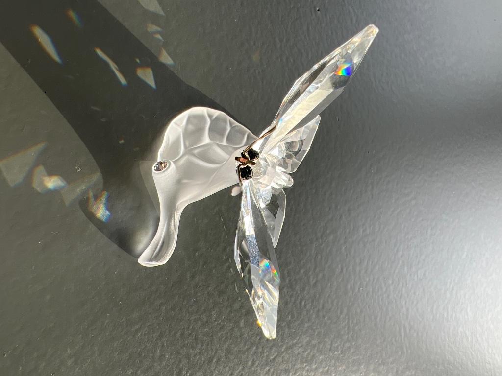 Swarovski vlinder op blad groot, Verzamelen, Swarovski, Ophalen of Verzenden, Zo goed als nieuw, Figuurtje