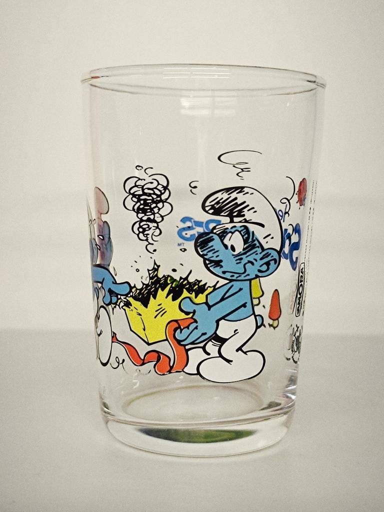 Smurfen Peyo Amora 2010 glas, Ophalen of Verzenden