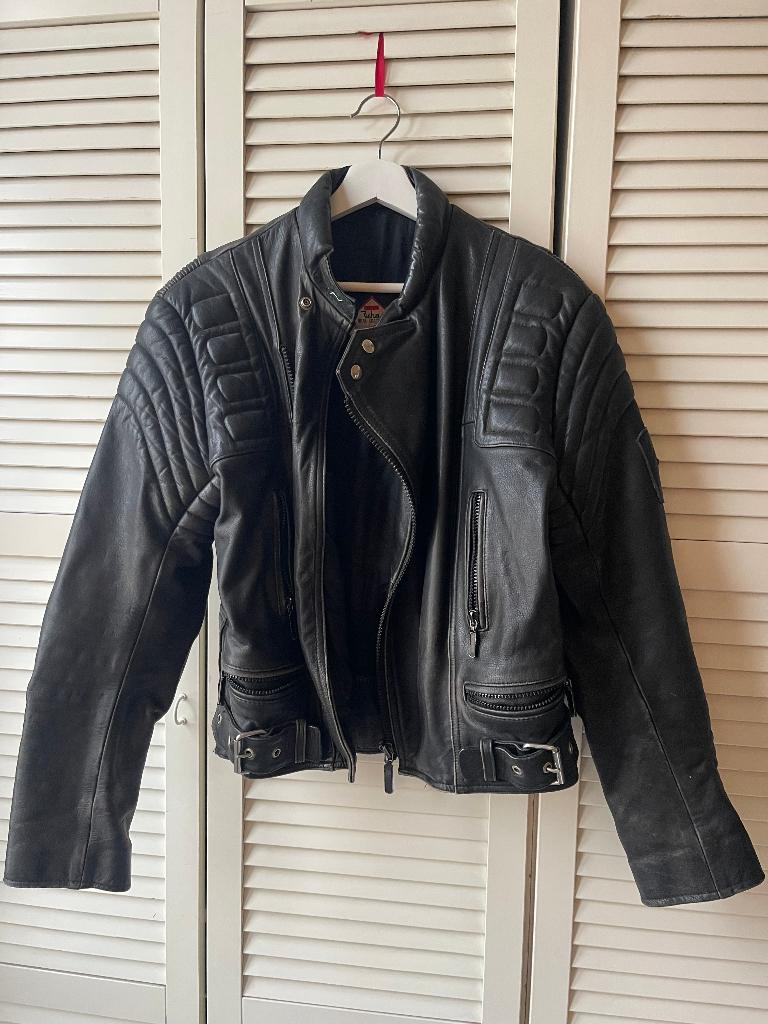 Blouson de moto RICHA noir, Motos, Seconde main, Manteau | cuir, Hommes, Richa