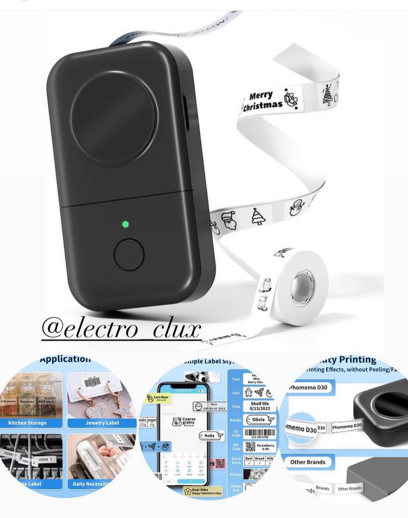 Draagbaar Labelmaker D30 Draadloos ️ App iOS-Andriod, Ophalen of Verzenden, Nieuw