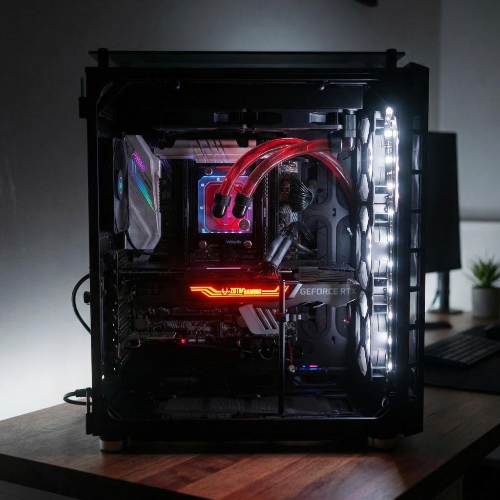 High-End Gaming PC – RTX 3080 – 24-Core AMD CPU, Informatique & Logiciels, Ordinateurs de bureau, Comme neuf, 4 Ghz ou plus, HDD