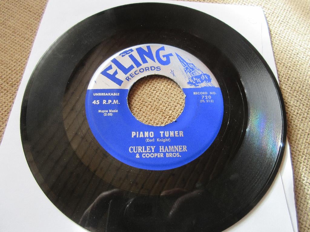curley hamner - piano tuner- air raid, Gebruikt, 7 inch, Single, Ophalen of Verzenden