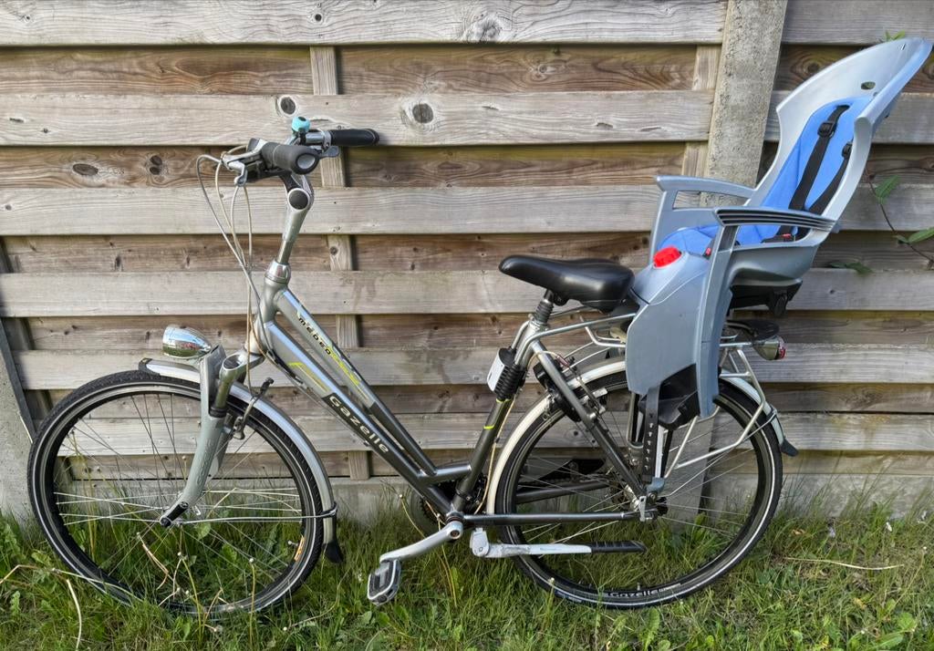 Gazelle maat 28 inch met kinderzitje Hamax, Fietsen en Brommers, Ophalen