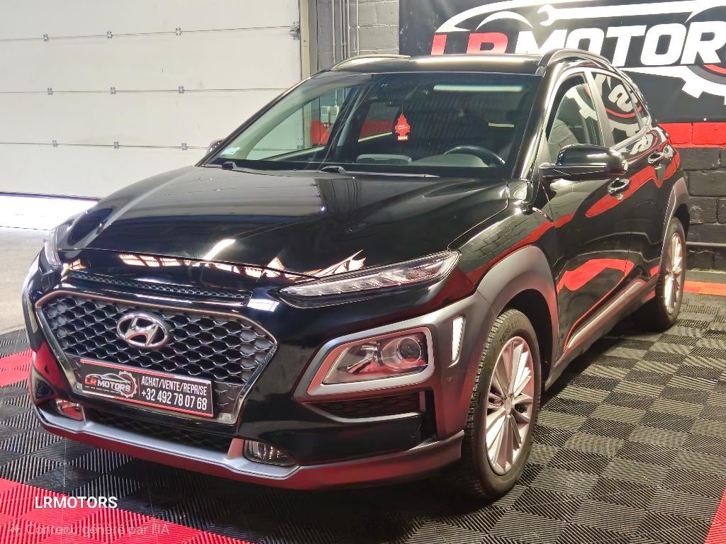 **Hyundai Kona/1.6 T-GDI//AUTOMAAT//GARANTIE**, Auto's, Hyundai, Stof, 4 cilinders, Zwart, Bedrijf