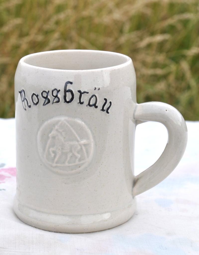 chope en gres rossbraun ecusson cheval coceram, Ophalen of Verzenden, Gebruikt, Pul(len), Overige merken