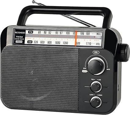 Draagbare FM-radio | op batterij en netstroom | GRATIS LEV