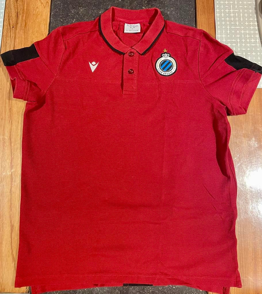 Magnifique polo de football Macron Club Brugge XL JR/Small, Autres couleurs, Comme neuf, Macron, Enlèvement