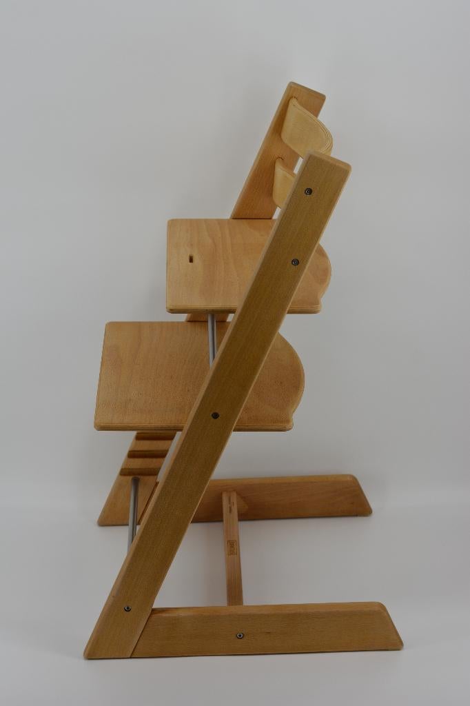 Stokke Tripp Trapp Naturel beuken – Refurbished model, Ophalen of Verzenden, Gebruikt, Meegroeistoel, Gordel(s)