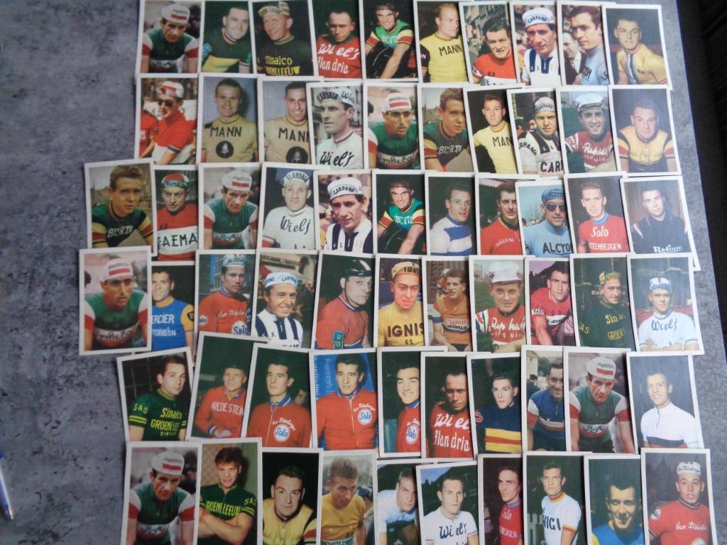 CYCLISTES ANNO 1962 MONTY GUM VELO SERIES 62X CARTES, Envoi