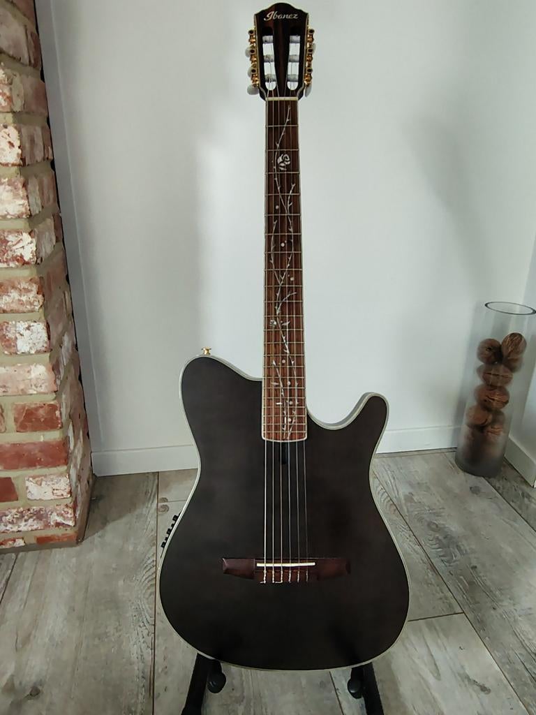 Guitare electro-accoustique : Ibanez TOD10N-TKF Tim Henson, Ophalen, Zo goed als nieuw, Elektrisch