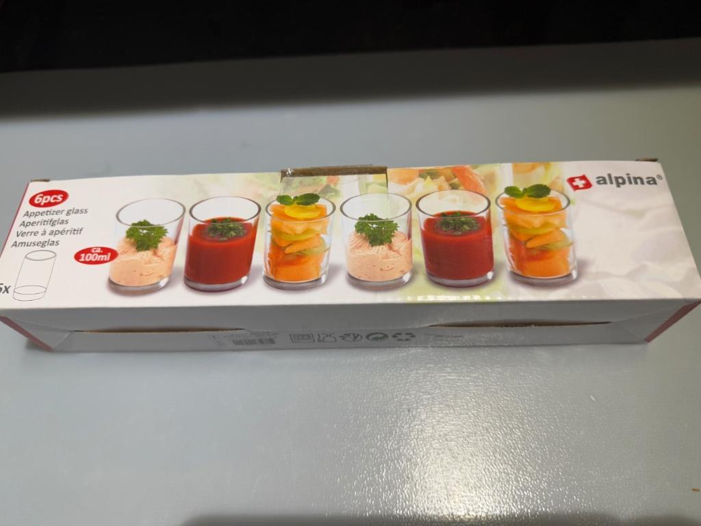 Nieuwe glazen aperitief/dessert/buffet, Overige materialen, Nieuw, Ophalen of Verzenden, Vaatwasserbestendig