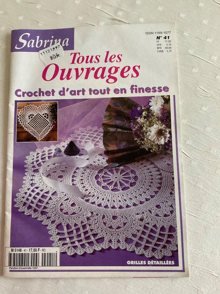 Tijdschrift CROCHET D'ART ALL IN FINESSE, onberispelijk, Ophalen of Verzenden, Gebruikt, Haken