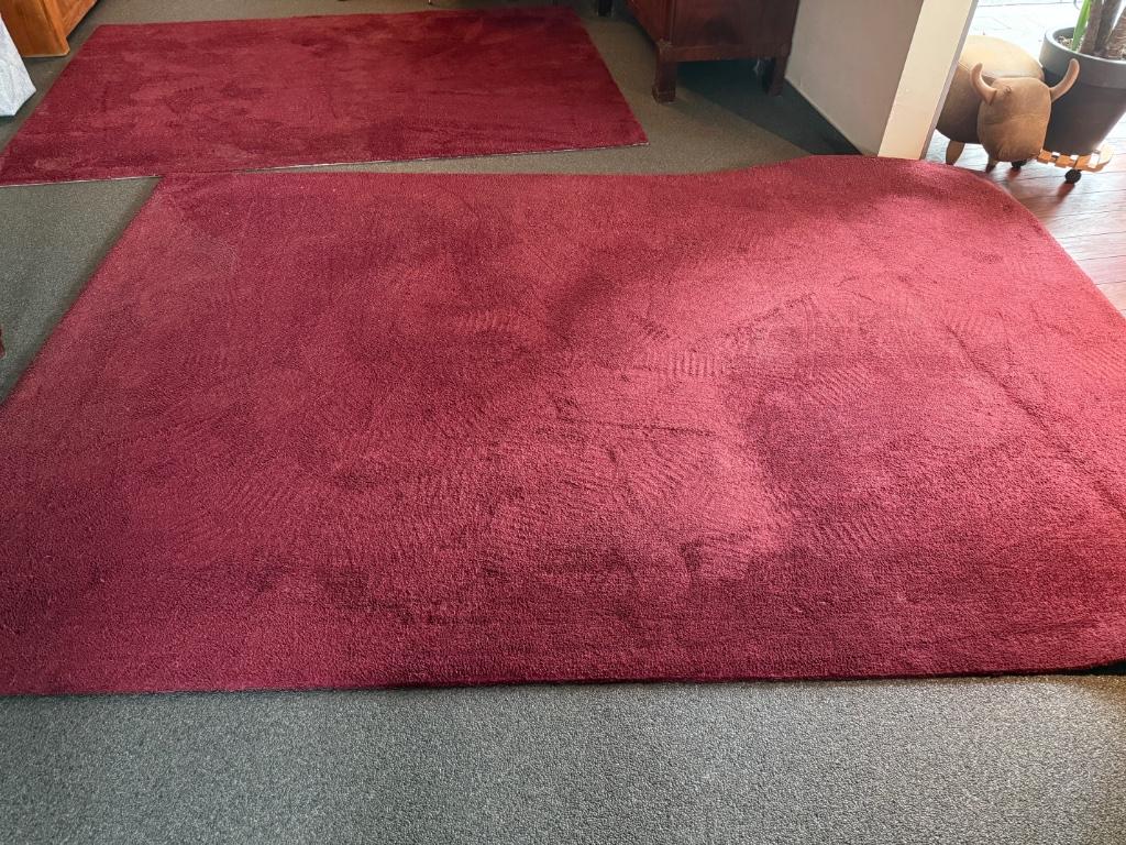 Een effen rode loper, Ophalen, Gebruikt, Rood