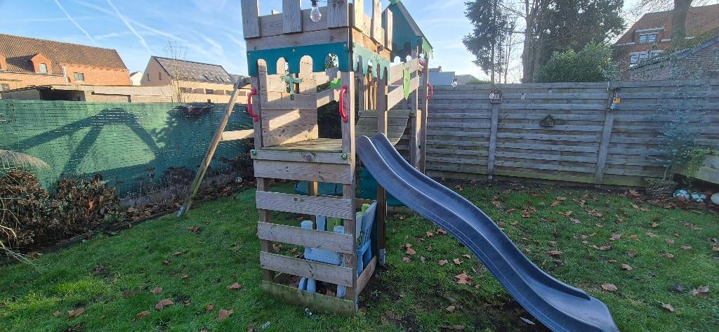 Fatmoose Speeltoestel Klimrek Riverrun Met Glijbaan, Ophalen, Gebruikt, Schommel