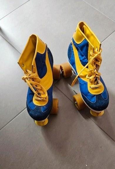 Rolschaatsen maat 9 1/2 vintage, Ophalen, Gebruikt