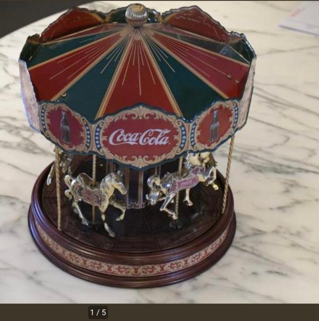 Carrousel à chevaux Coca Cola Franklin Mint, Collections, Enlèvement, Comme neuf, Autres types