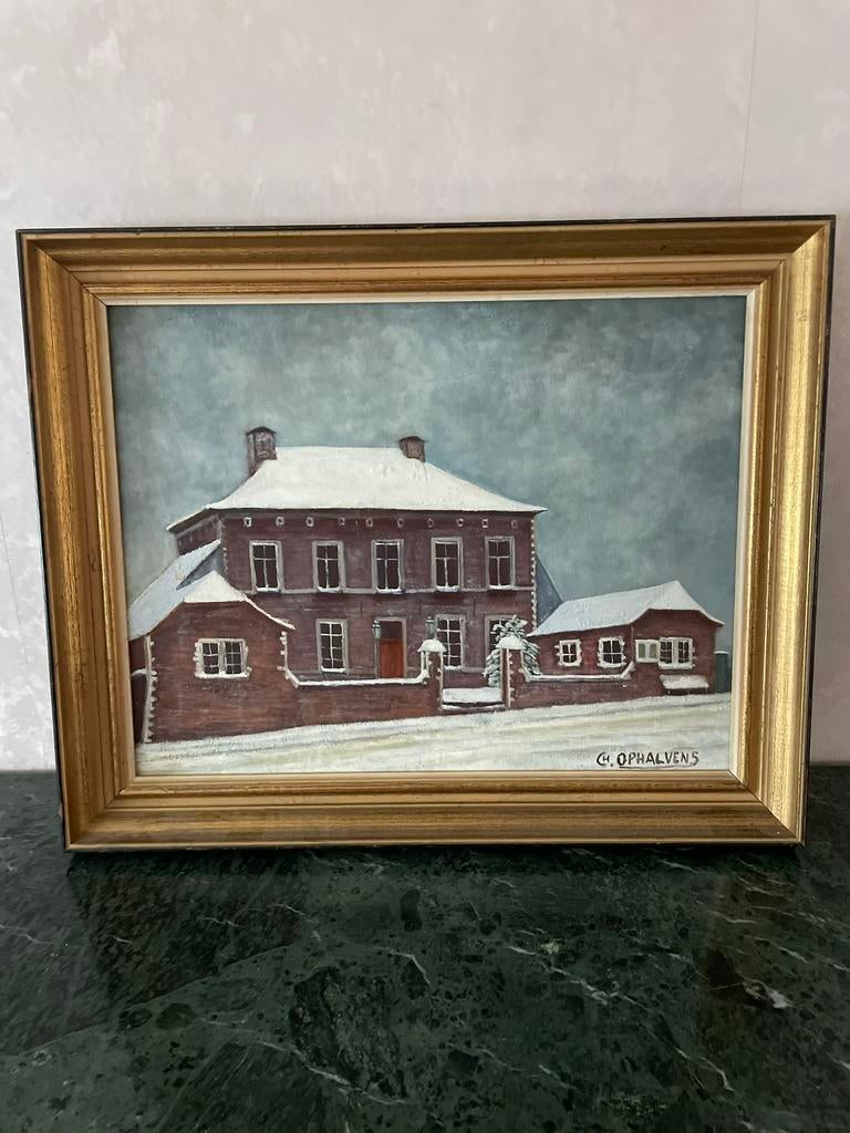 Peinture « Ancienne maison communale de Beersel, Enlèvement