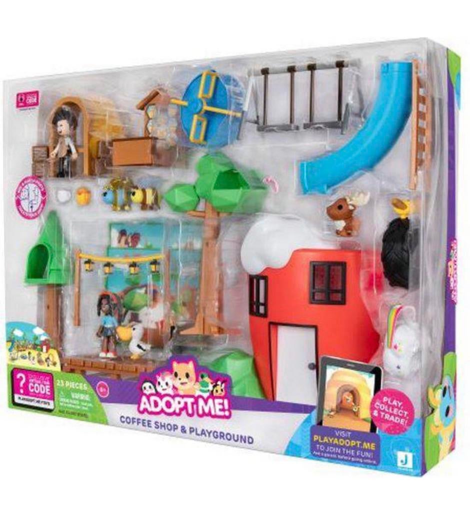 Adopt me! Coffeeshop Cafe Speeltuin Deluxe Speelset 23-delig, Ophalen of Verzenden, Nieuw