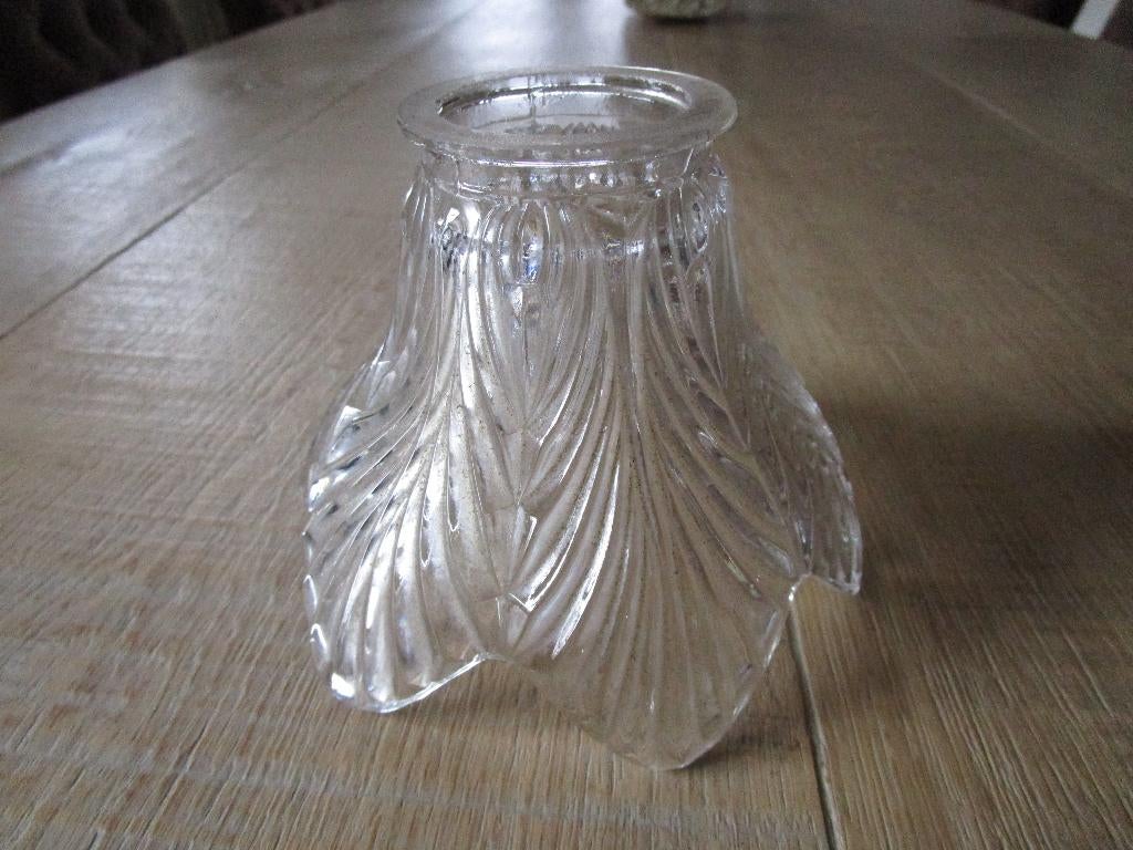 vintage glazen luster / lampenkap, Ophalen of Verzenden, Zo goed als nieuw