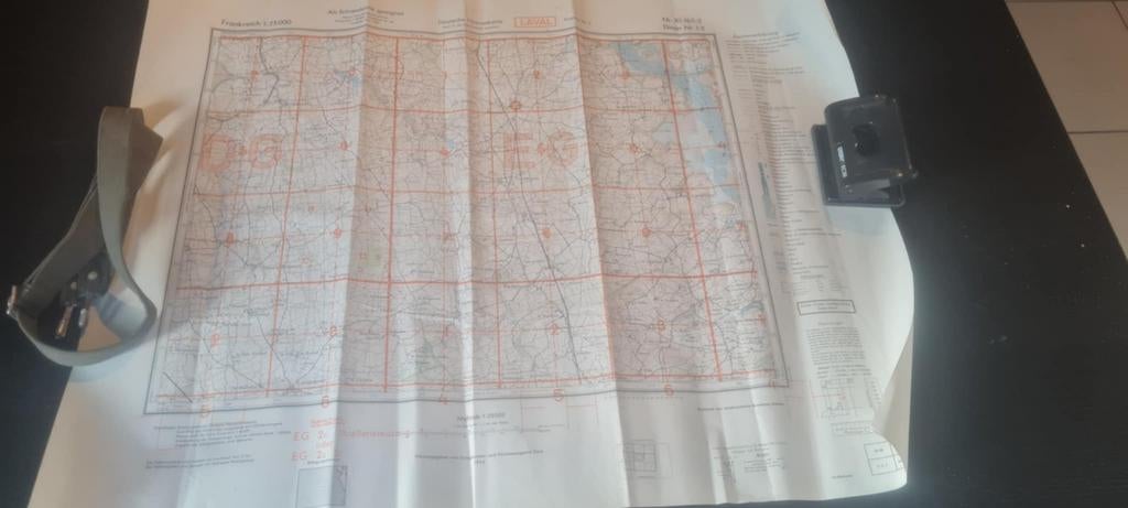 carte état-major Laval, Allemagne 2WW, Enlèvement ou Envoi