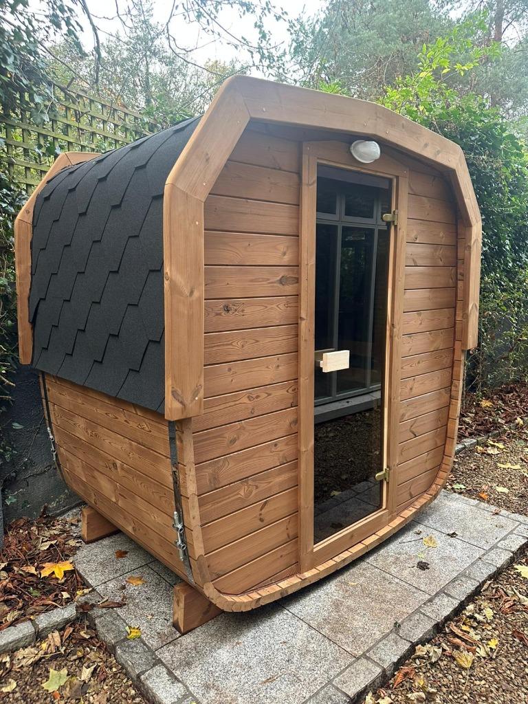 1.5M Cube Sauna van Scandinavisch grenenhout, Sport en Fitness, Sauna, Verzenden, Nieuw, Fins of Traditioneel, Complete sauna