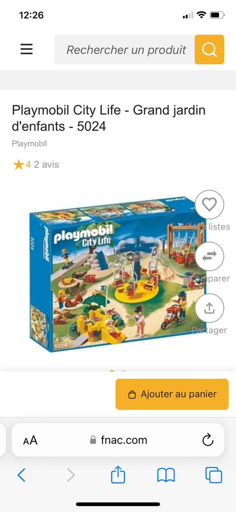 Playmobil City Life 5024 - het grote park voor kinderen, Ophalen, Gebruikt