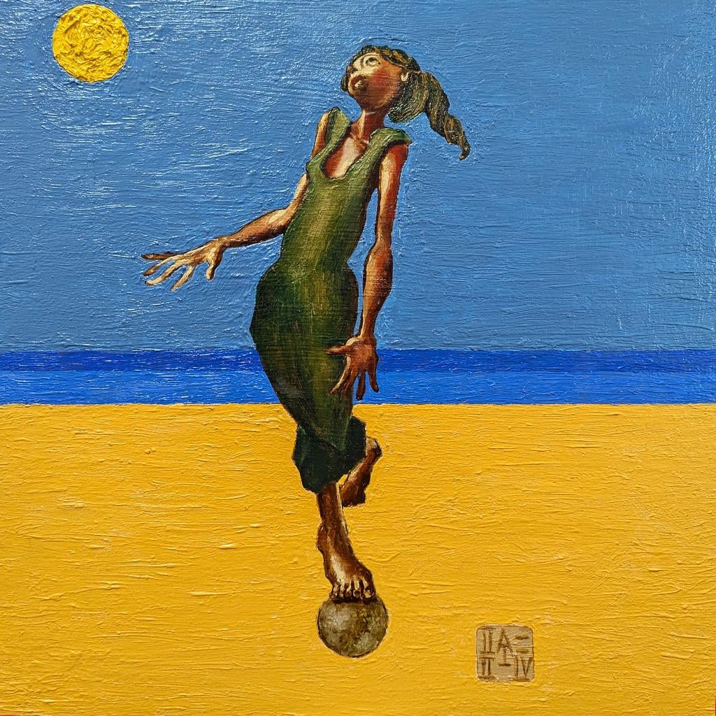 "Zeemeermin" Origineel schilderij, Antiek en Kunst, Kunst | Schilderijen | Modern, Verzenden