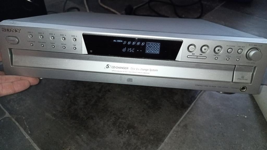Sony 5cd wisselaar CDP-CE375, Enlèvement ou Envoi, Utilisé, Sony, Changeur