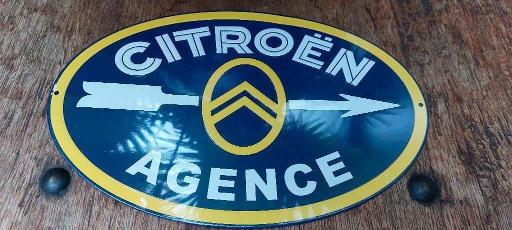 Plaque publicitaire Citroën avec livret, Enlèvement ou Envoi, Neuf, Voitures