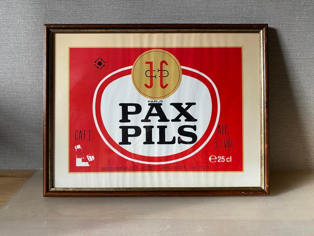 Groot bierticket Pax pils, Verzamelen, Ophalen of Verzenden