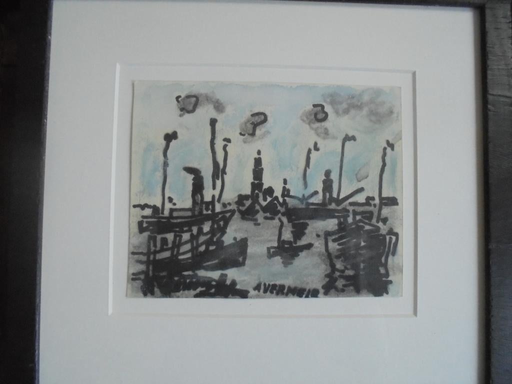 Alfons Vermeir  1905 - 1994  Bedrijvigheid haven Antwerpen, Verzenden