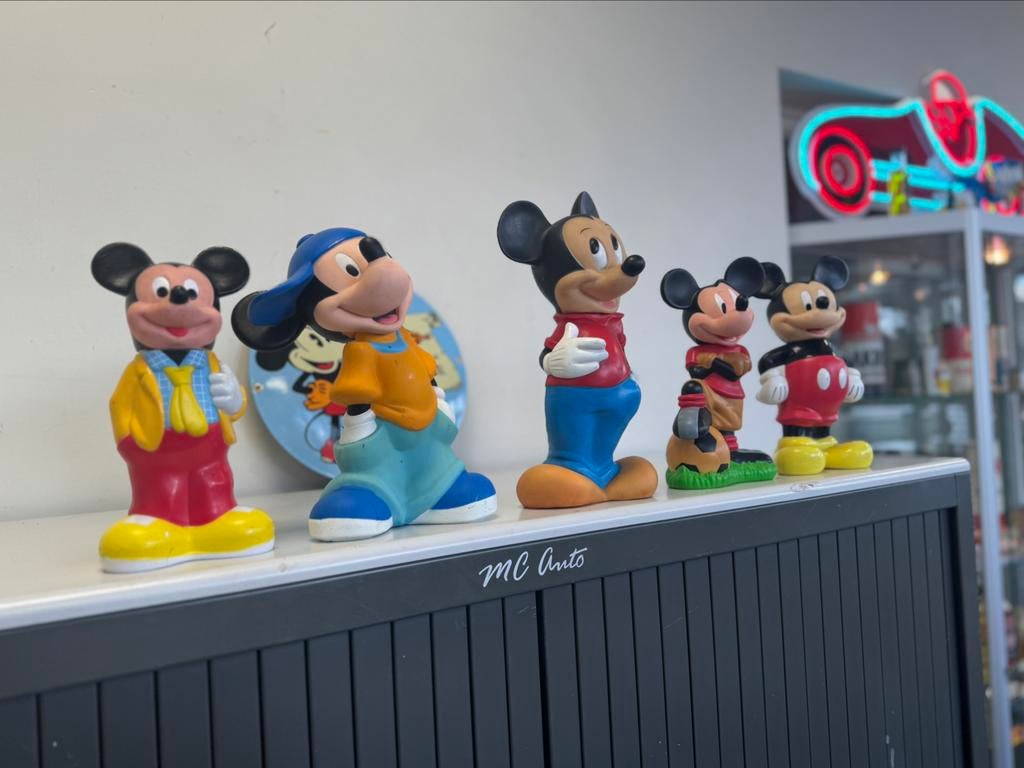 Disney Mickey Mouse beelden, Ophalen of Verzenden, Mickey Mouse, Gebruikt, Beeldje of Figuurtje