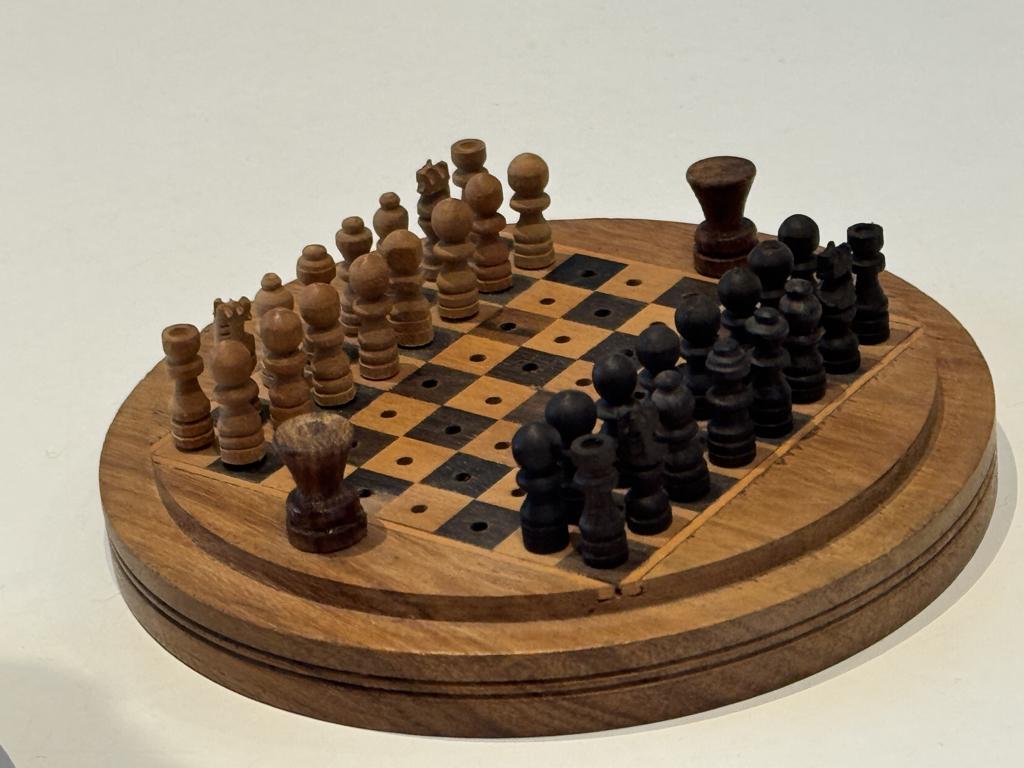 MINI HOUTEN SCHAAKSPEL, Hobby en Vrije tijd, Ophalen