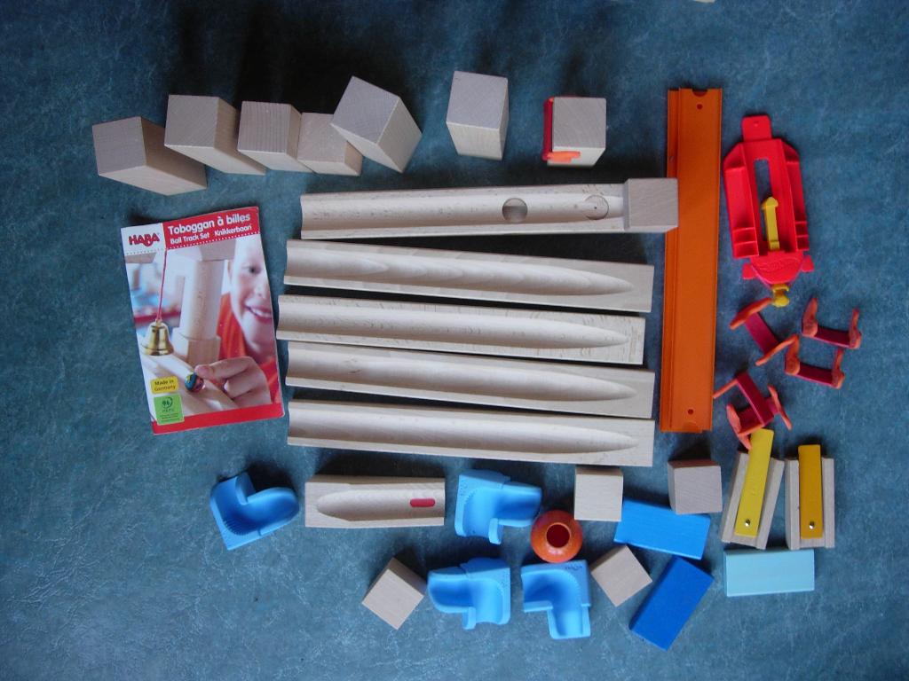 Piste en marbre en bois, Enfants & Bébés, Jouets | Jouets en bois, Utilisé, Autres types, Enlèvement ou Envoi