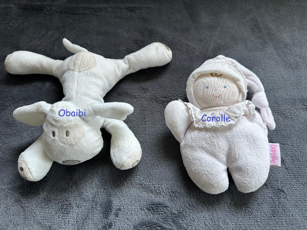 Wit dekbed Obaibi + Corolla dekbed met bel, Ophalen of Verzenden, Gebruikt