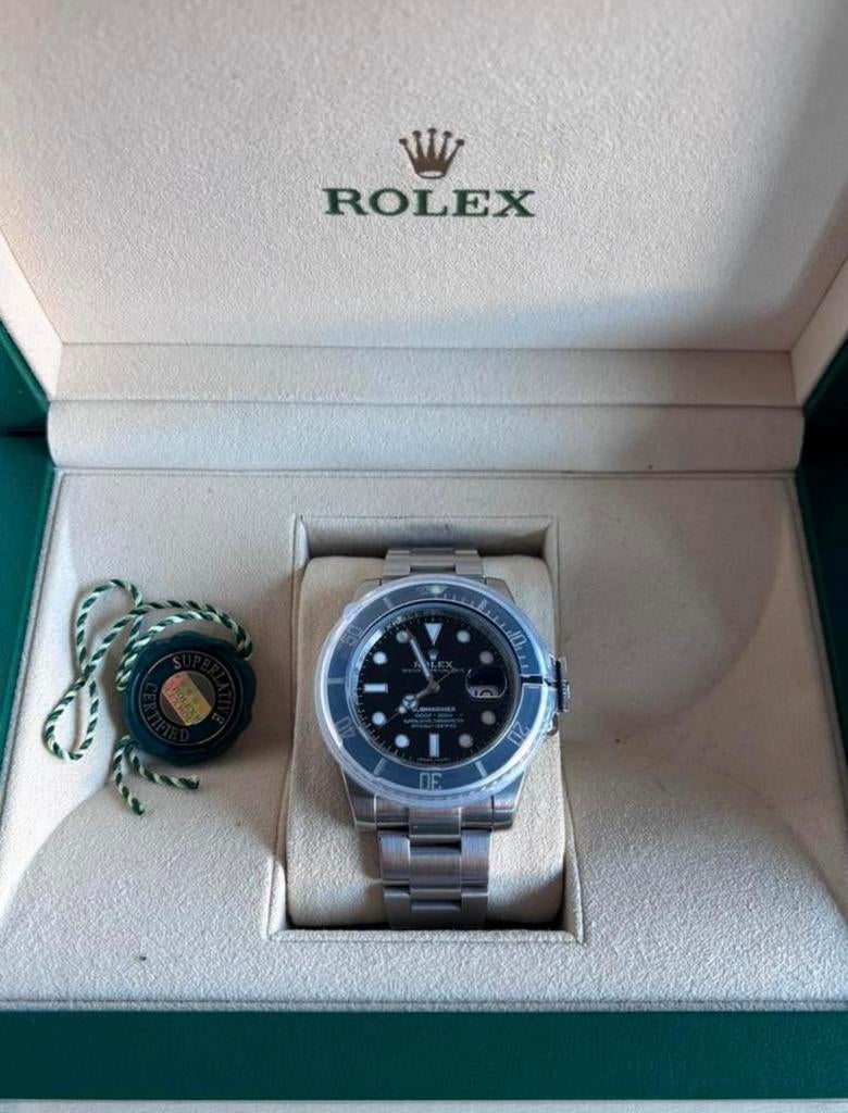 Rolex submariner date 116610LN, Handtassen en Accessoires, Horloges | Heren, Verzenden, Zo goed als nieuw, Rolex