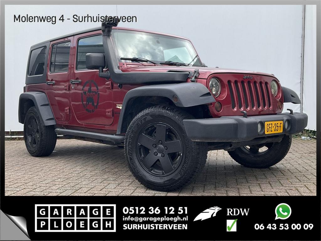 Jeep Wrangler Unlimited 3.8 Sport Sahara 5-deurs Airco Cruis, Auto's, Jeep, Monovolume, Bedrijf, Handgeschakeld, Wrangler