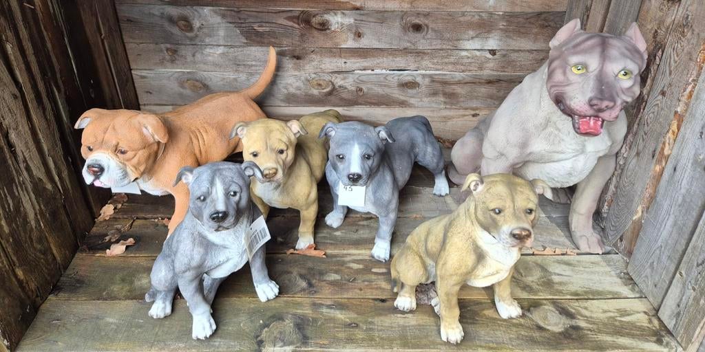 Polyester honden beelden, Tuin en Terras, Tuinbeelden, Ophalen, Nieuw, Kunststof, Dierenbeeld