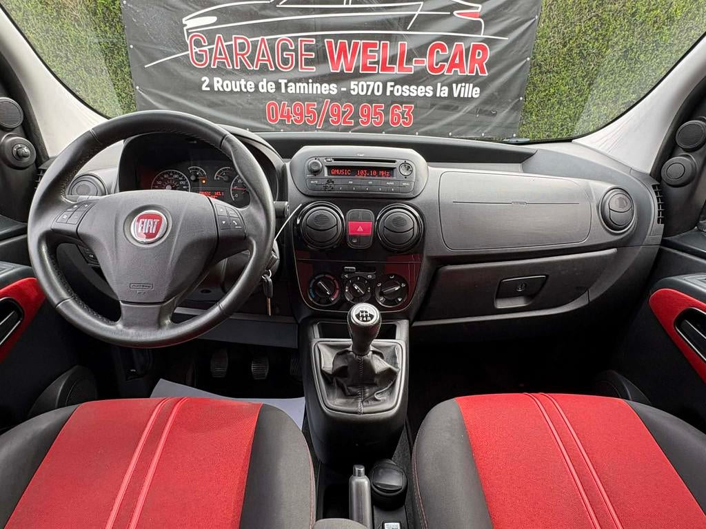 Fiat Qubo 1.4i 110.000km Clim/Pdc/Att Rem...Garantie 1an!, Autos, Fiat, Euro 5, Achat, Entreprise, Boîte manuelle
