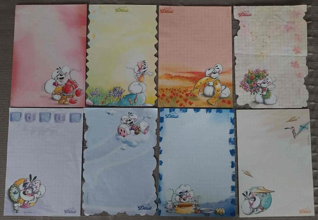 Diddl blaadjes A6 - 75 stuks, Verzamelen, Ophalen, Diddl, Gebruikt, Papier, Kaart of Schrift