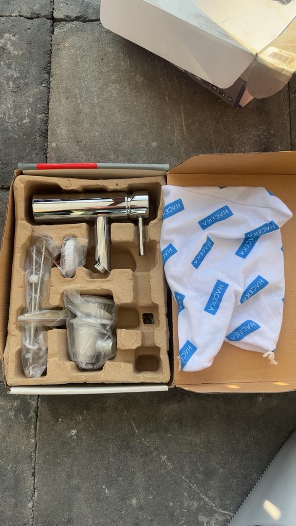 Robinet de lavabo chromé Haceka Kosmos, Enlèvement ou Envoi, Neuf, Chrome, Robinet