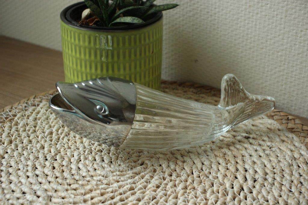 Vintage glazen vis, Antiek en Kunst, Ophalen of Verzenden