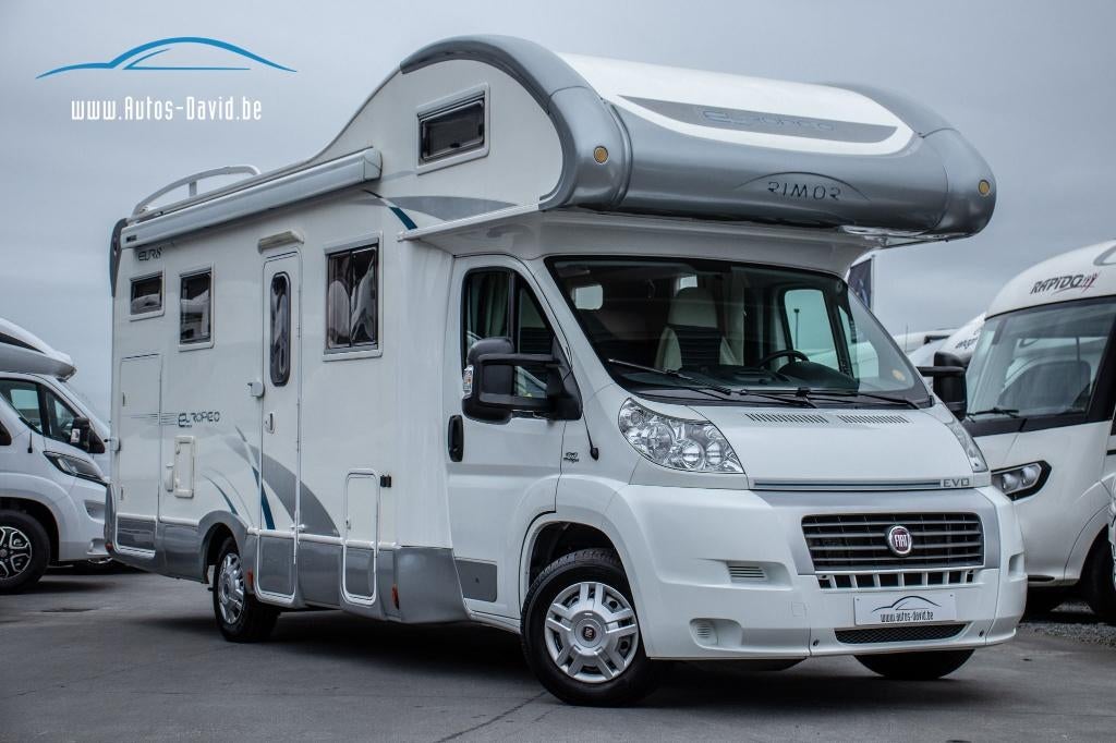 Rimor Europeo 8 EVO Alcôve 6 Lits /caméra/WC/douche, Autres marques, Fiat, Boîte manuelle, Auvent