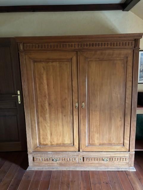 Kleerkast met 2 laden, 150 à 200 cm, Landelijk, Utilisé, Avec tablette(s)