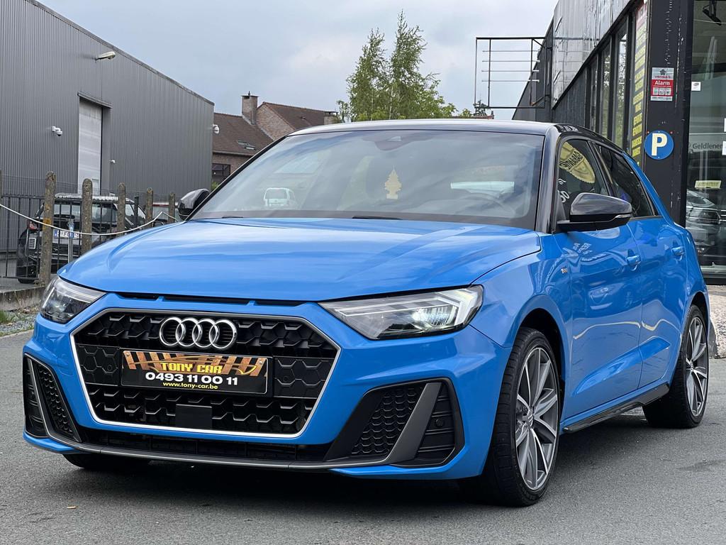 Audi A1 Sportback TFSI EURO VI* S line tronic ✅garantie1, Auto's, Audi, Zwart, 1675 kg, 95 pk, Blauw