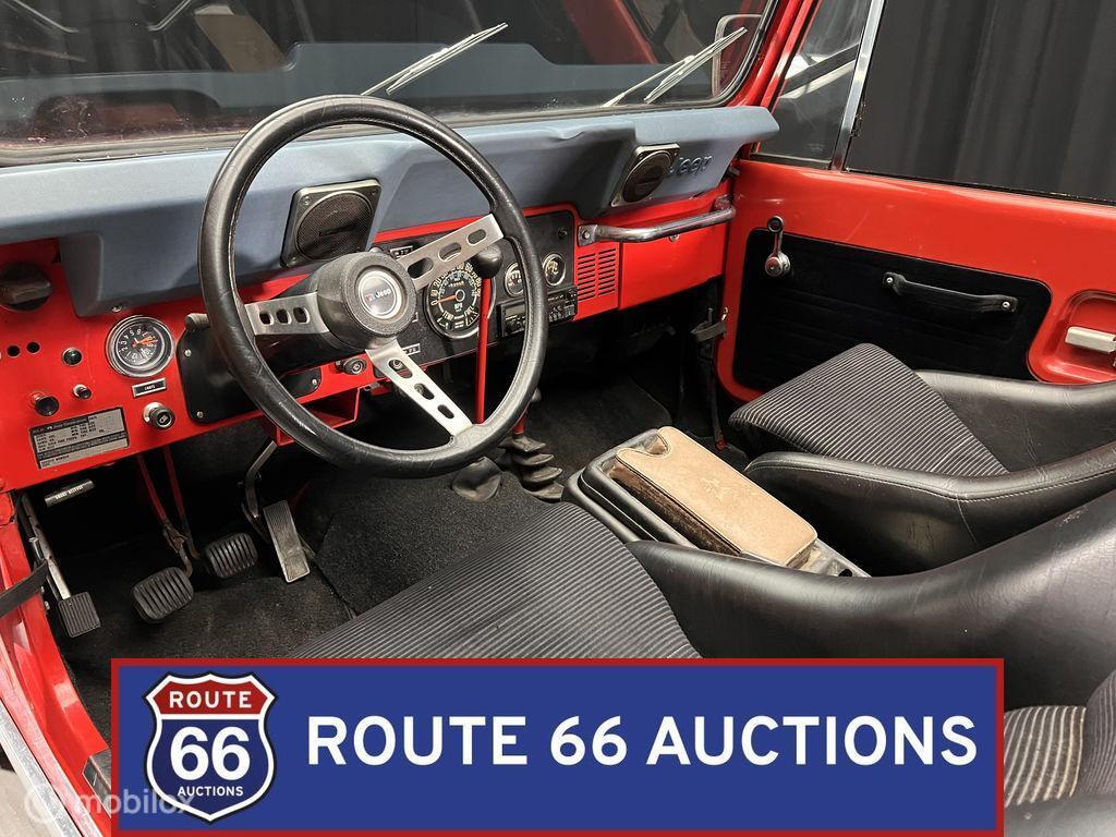 Jeep CJ-7 | 1978 | Route 66 Auctions, Jeep, Zwart, Bedrijf, Handgeschakeld