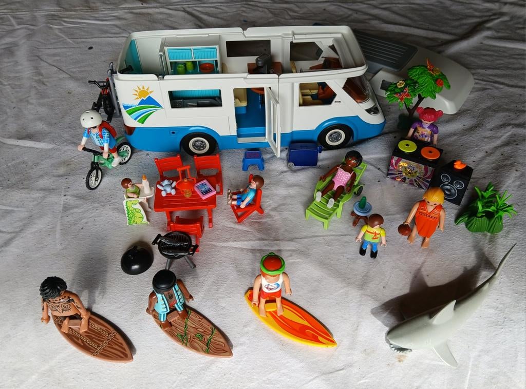 Mobil-home Playmobil, Enlèvement ou Envoi, Utilisé, Ensemble complet